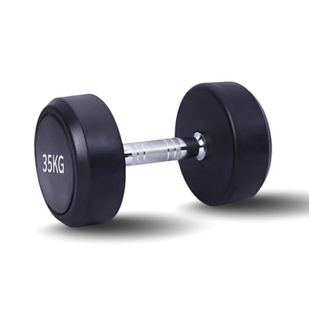 ดัมเบลยางกลม HOMEFITTOOLS 35KG 1 คู่_0